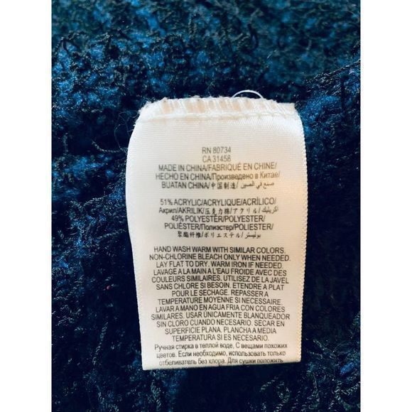 BCBGeneration Womens Zip Up Sleeveless Knit Duster Cardigan‎ Navy Black Size S - Picture 6 of 6